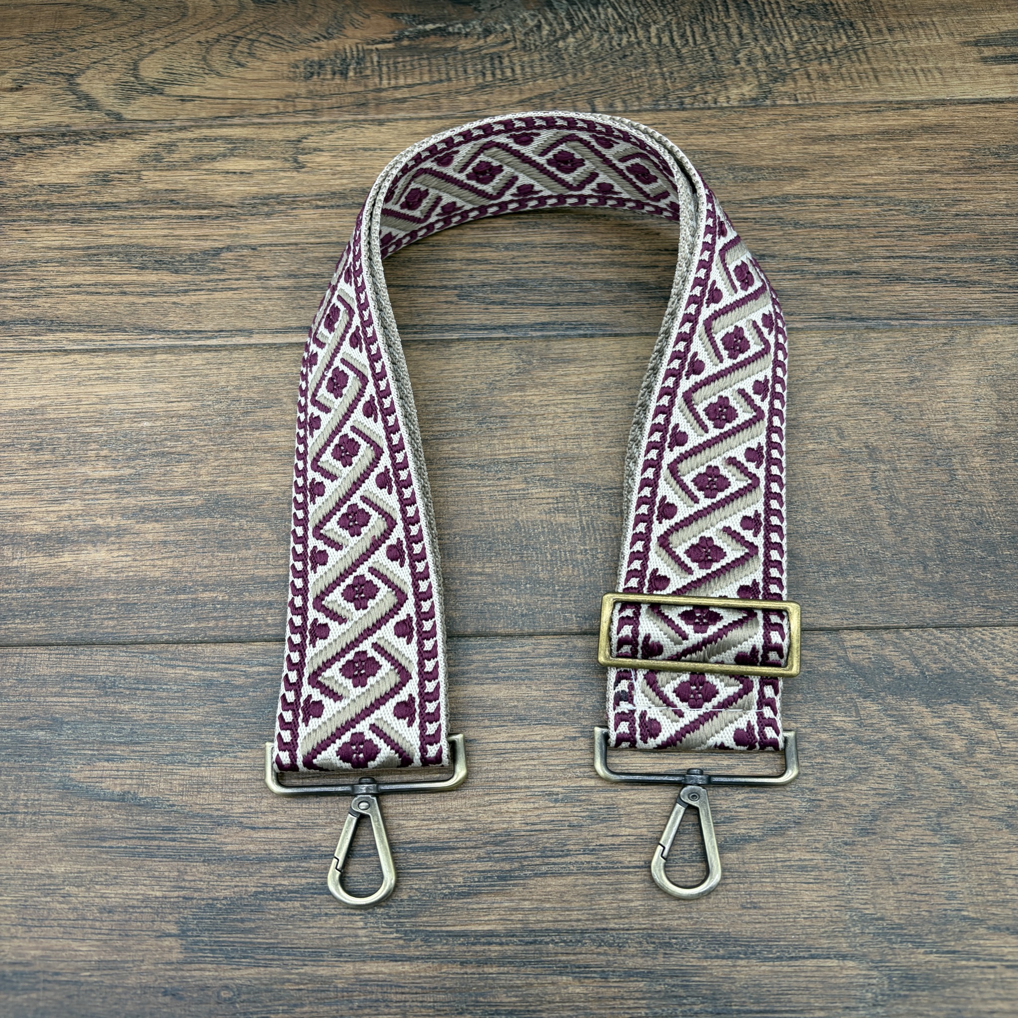 Adjustable Strap | Wine Spiral | Antique Brass - Image 2