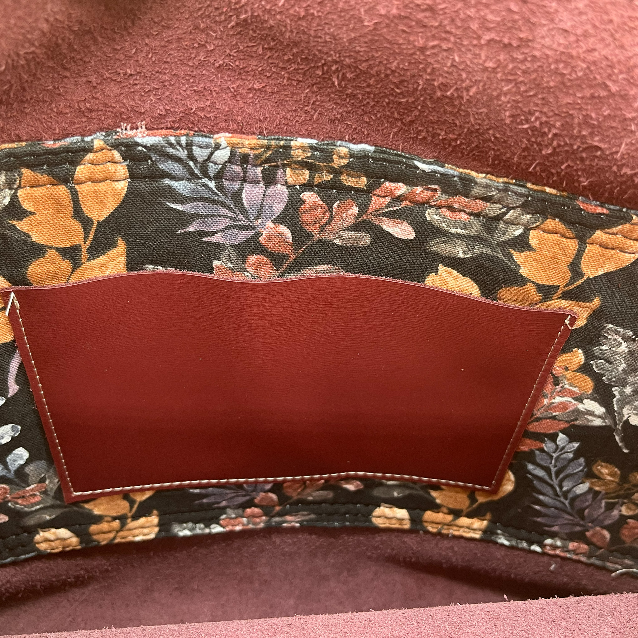 Legacy Leather Bag | Canvas | Autumn Leaves Panel | Large - Image 8